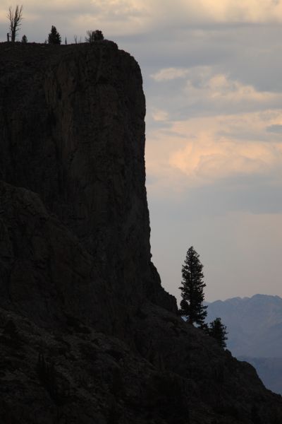 This formation on the north side of the Pettit Lake drainage is conspicuous several miles before reaching Pettit Lake.  It looks more like the El Capitan in Yosemite, than does the El Capitan looming above Alice Lake on the opposite side of the drainage, a mile or so south,  southwest.
