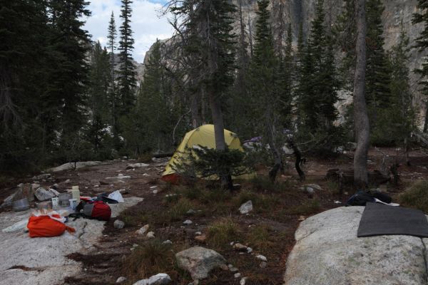 Camp at Goat Lake.
