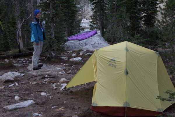 Trying to get our gear dried out as much as we can before moving camp higher.
