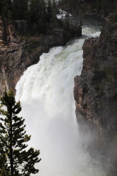 Upper Falls from Uncle Tom's Trail; Yellowstone River, Canyon Village.
