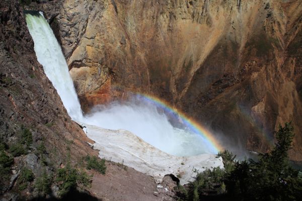 Upper Falls from Uncle Tom's Trail; Yellowstone River, Canyon Village.
