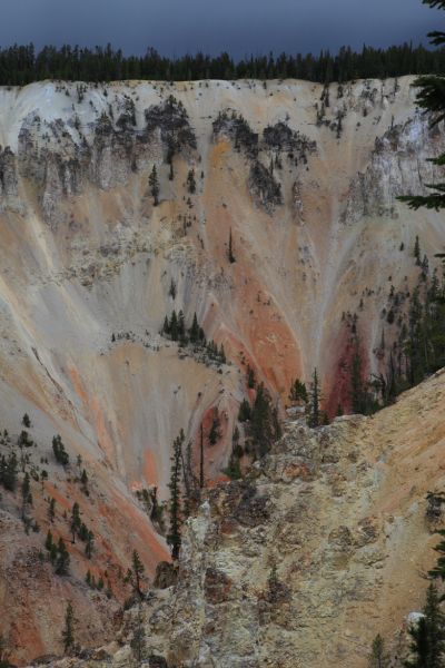 Grand Canyon of the Yellowstone River from Artist Point; Canyon Village.
