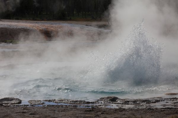 Opalescent Pool; Black Sand Basin, Upper Geyser Basin.
