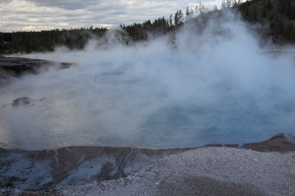 Excelsior Geyser pool; Midway Geyser Basin.
