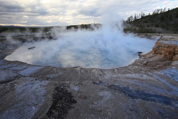 Excelsior Geyser pool; Midway Geyser Basin.
