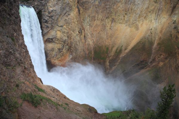 Upper Falls from Uncle Tom's Trail; Yellowstone River, Canyon Village.
