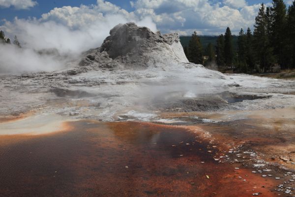 Castle Geyser, Upper Geyser Basin.
