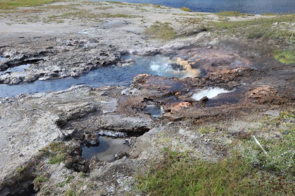 Hot Cascades, Firehole Lake Drive.
