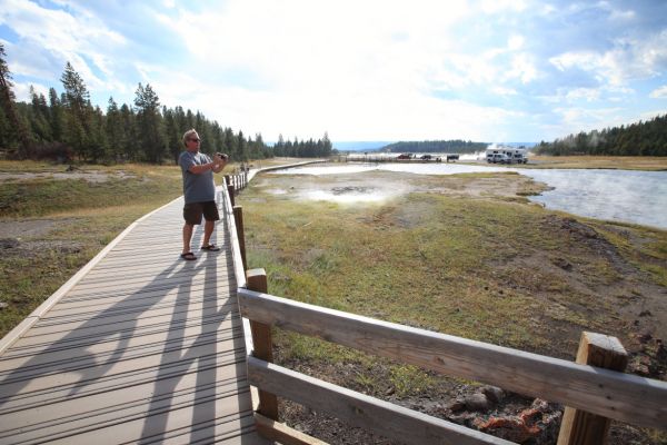 Boardwalk, Firehole Lake, Firehole Lake Drive.
