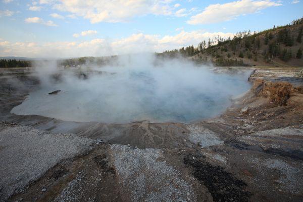 The Excelsior Geyser pool; Midway Geyser Basin.
