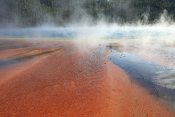 Grand Prismatic Spring; Midway Geyser Basin.
