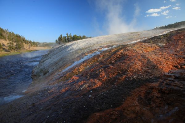 Grand Prismatic Spring; Midway Geyser Basin.
