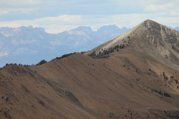 The Sawtooth Range across Stanley Valley to the west.
