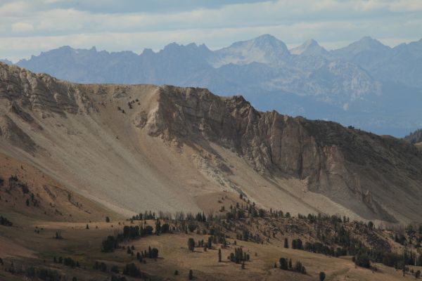 The Sawtooth Range across Stanley Valley to the west.
