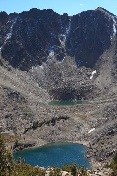 The highest two lakes in Four Lakes Basin.
