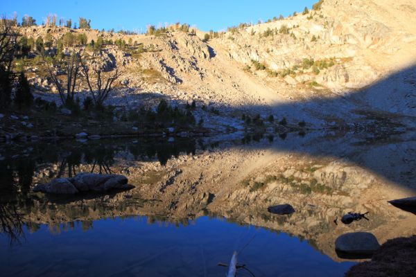 Symmetrical reflection, Hidden Lake.
