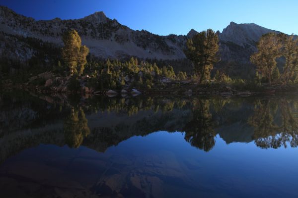 Symmetrical reflection, Hummock Lake.
