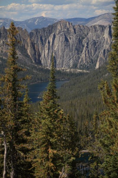 Ship Island lies 3 trail miles northwest of our camp at Birdbill Lake.
