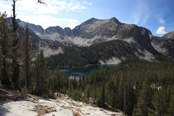 We've been hiking an hour since leaving the camp we set up at Birdbill Lake.  We are still well above Airplane Lake.
