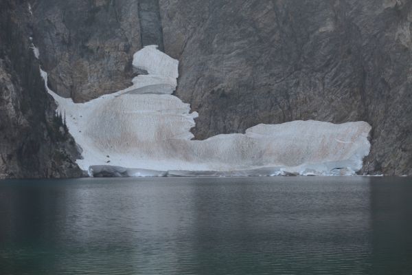 Perennial snowfield on the west side of Goat Lake.
