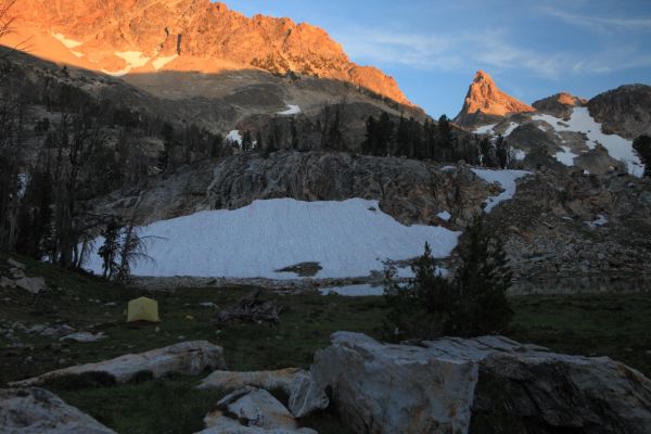 Our camp in pristine meadows at the 8900' level.
