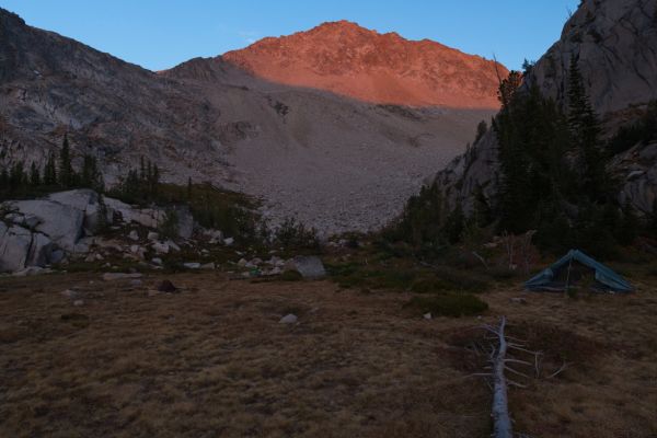 West toward Cove Lake; inlet Island Lake, Big Boulder Lakes.
