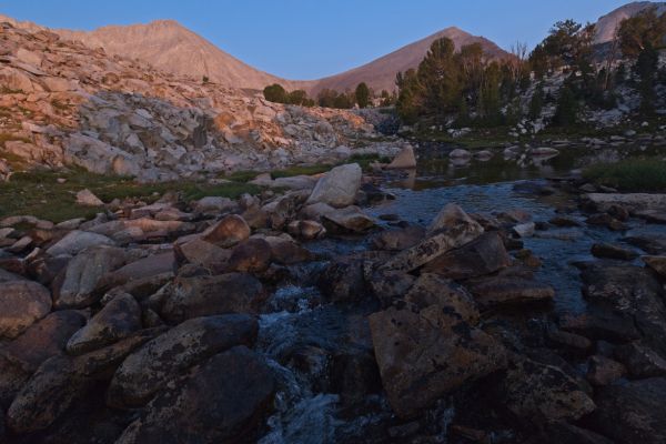 Sunrise; inlet, Cove Lake.
