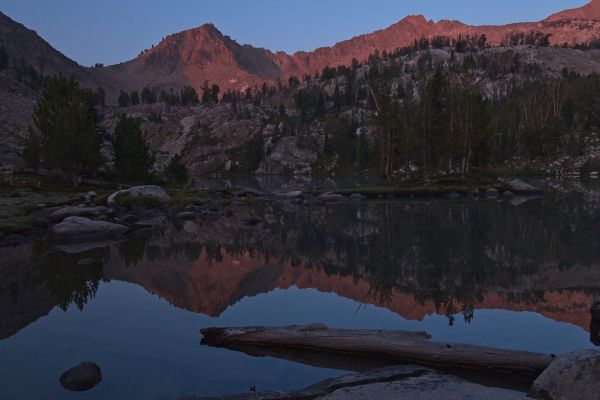 I awake to a clear morning, make coffee and oat bran, and set out to try my luck fly-fishing.
