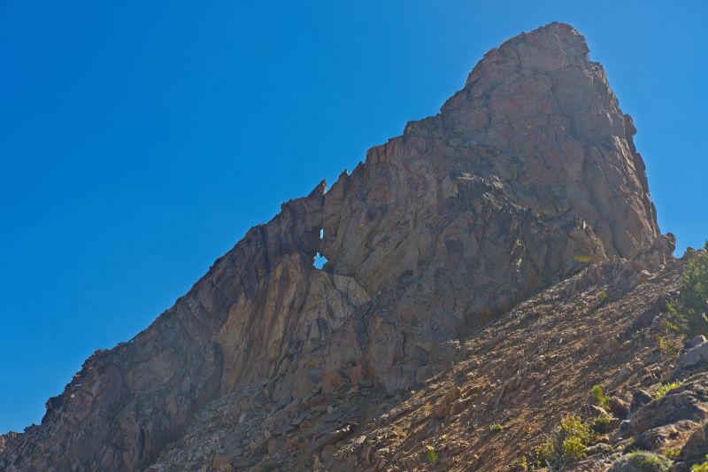 Getting much closer to the top, I take another photo of the keyhole with the same 35 mm lens.
