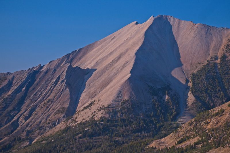 WCP-8 (10557') towers over Ants Basin to the northeast.  D. O. Lee Peak is due east of WCP-8, hidden from view.
