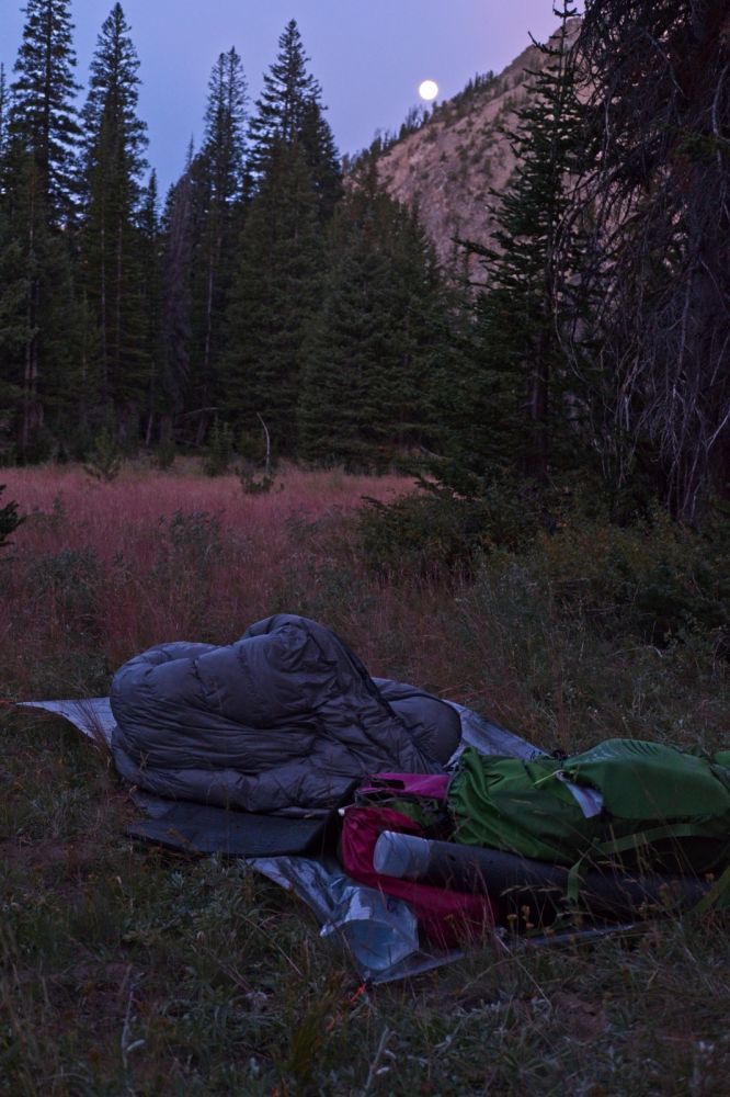 I didn't even set up the tent.  Temperature was very comfortable.  Unlike last year, there was very little condensation, so it was easy to get going quickly in the morning.
