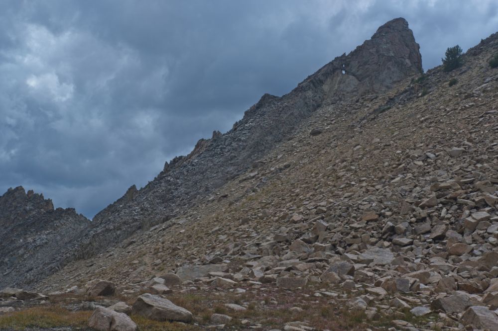 The first of three or four switchbacks leading to the top to the Devil's Staircase.
